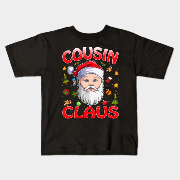 Cousin Santa Claus Christmas Matching Costume Kids T-Shirt by intelus